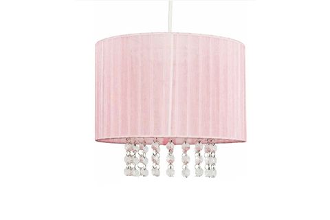 BAŞAK KUMAŞ TAŞLI AVİZE, PEMBE