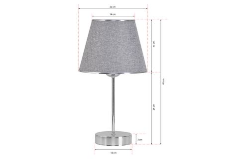 EVLİGHT SARKIT AVİZE ABAJUR SETİ, TEKLİ, GRİ