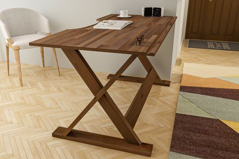 GİVAYO WOOD'S FLORYA ÇALIŞMA MASASI, CEVİZ