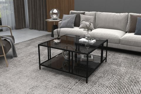 DEKOPRATİK URANÜS ORTA SEHPA, FÜME CAM