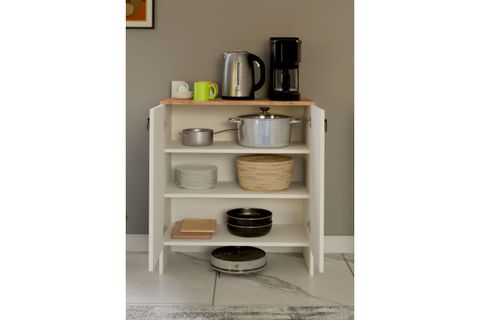 KABİ İKİ KAPAKLI ÇOK AMAÇLI DOLAP, BEYAZ