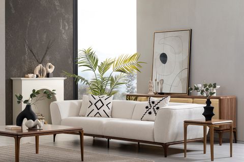 LOTUS TEKLİ YAN SEHPA, CEVİZ