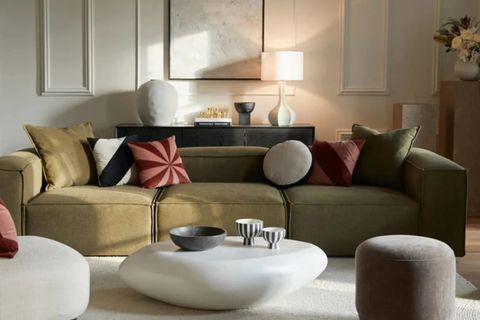 LENA ÜÇLÜ KETEN KOLTUK, YEŞİL