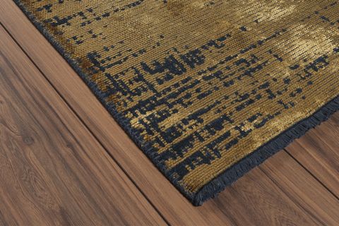 BAMBUU 3040 HARDAL YUMUŞAK DOKULU HAV TOZ VERMEZ MAKİNEDE YIKANABİLEN RENKLİ KİLİM 120X180