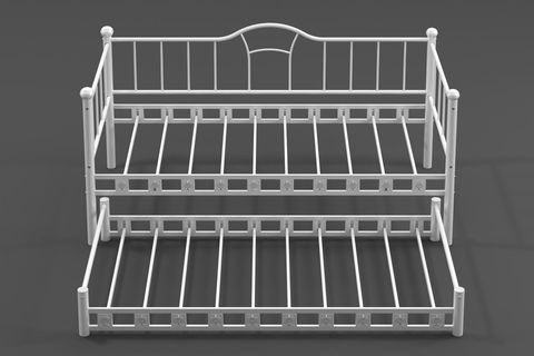 ARGİMO KAMELYA YAVRULU DAYBED SEDİR KARYOLA, BEYAZ, 90X200
