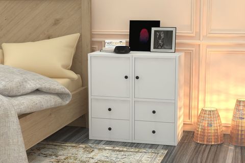 YUSUF KOMODİN, 2 KAPALI 4 ÇEKMECELİ, KMD-1012-Ç