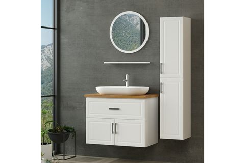 SANYA BANYO DOLABI AS2K1Ç74, BEYAZ, 100CM