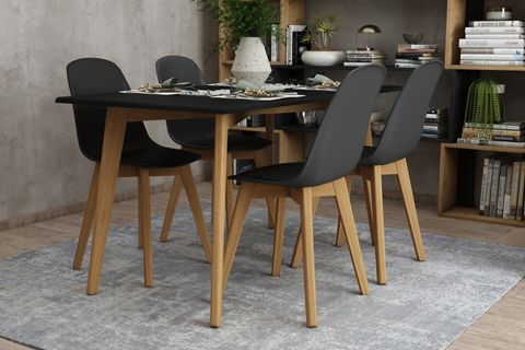 WOODESK FLORANSA MASA TAKIMI, SİYAH, 140X75, CPT7693-140