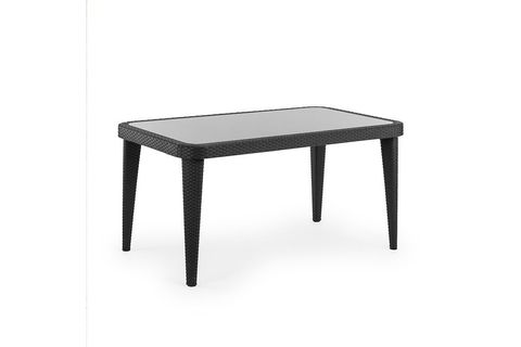 TİLİA HOBBY 6 KİŞİLİK CAMLI MASA SANDALYE TAKIMI BAHÇE BALKON SETİ