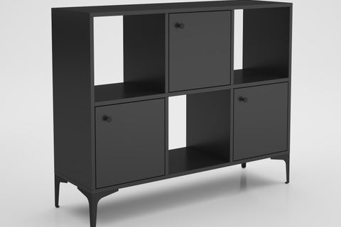 ORBİT ÇOK AMAÇLI DOLAP KONSOL, 90 CM, SİYAH