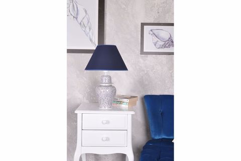 QDEC BLEU BLANC ŞAH VAZO ABAJUR, HALİÇ, K.MAVİ
