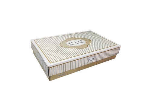 EVLEN HOME LARA 7 PARÇA ÇİFT KİŞİLİK NEVRESİMLİ PİKE TAKIMI, PUDRA