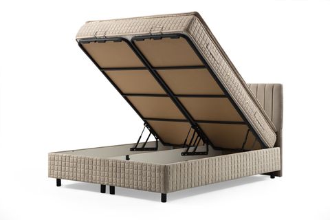 SAFİR BAZA BAŞLIK VE YATAK SETİ, PEDLİ, 160X200