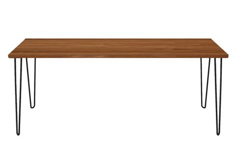 WOODESK DEKOR MASİF AĞAÇ ÇALIŞMA MASASI, TİK RENK, 180X50, CPT4619-180
