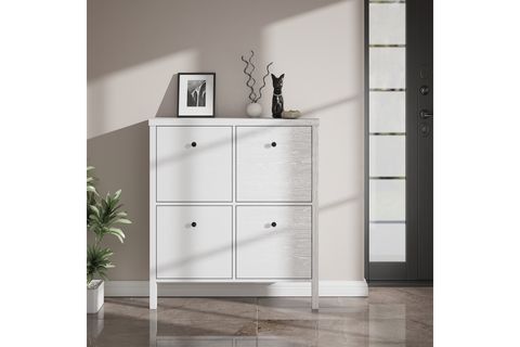 VENEZİA PREMİUM AYAKKABILIK WOOD BEYAZ, 4 KAPAKLI