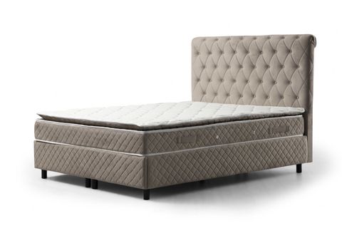 SONATA VASSİ ÇİFT KİŞİLİK BAZA+BAŞLIK+YATAK, BEJ, 160X200