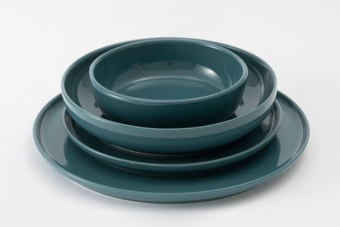 KİTCHEN ESSENTİALS STONEWARE PASTA TABAĞI 22 CM, MAVİ