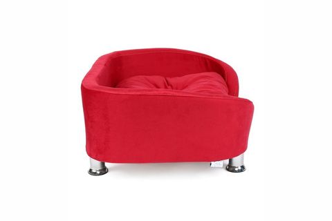 PET KYBELE ORTA VE KÜÇÜK IRK KÖPEK YATAĞI, KIRMIZI, 80 CM