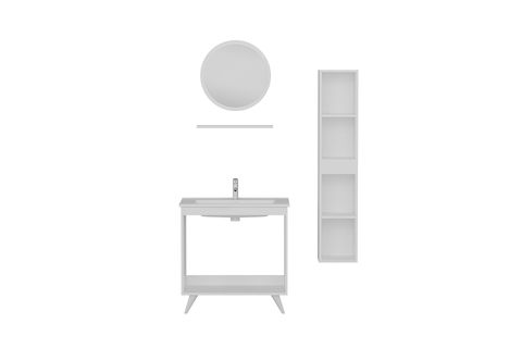 SANYA BANYO DOLABI AY2K125, BEYAZ, 100CM