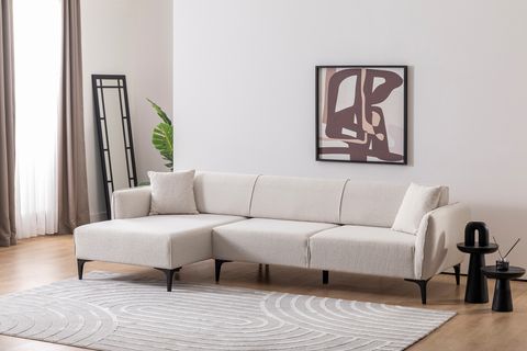 BELLİSİMO CORNER SOFA, LEFT CHAİSE, ECRU