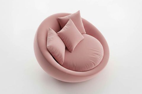 RUBY YUVARLAK DÖNER BERJER, TOZ PEMBE