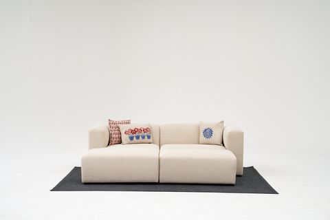 AOZORA KARE KIRLENT KILIFI, ETNİK MAVİ GÜNEŞ DESEN, 50X50