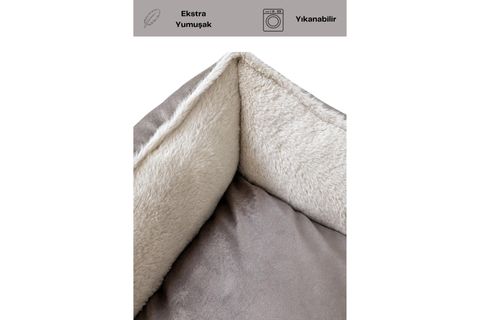 DREAMY NEST BED, K.KREM KREM, XL BEDEN, 75X95X22 CM