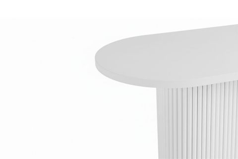 BENİN YUVARLAK MUTFAK MASA TAKIMI, BEYAZ, 80X130 CM