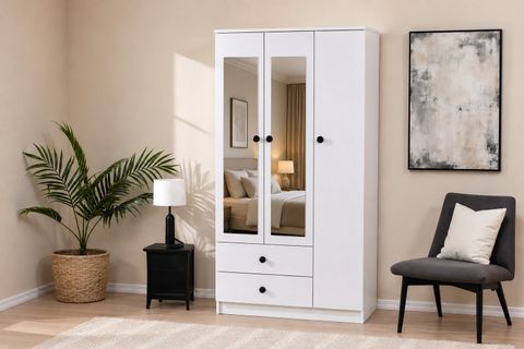 KİNG AYNALI GARDIROP, 3 KAPAKLI