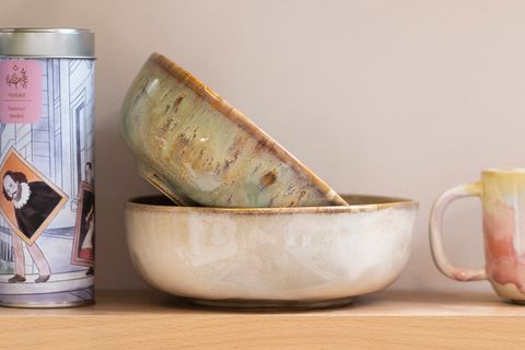 SAKİN BOWL KASESİ, TAŞ RENGİ