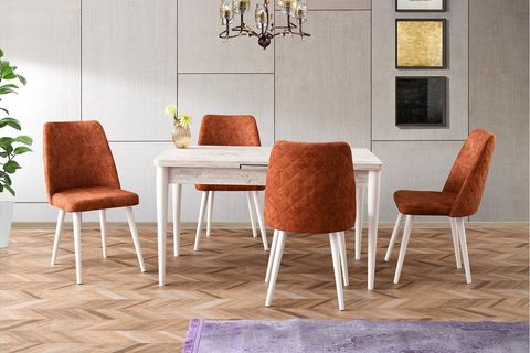 DURHAM MASA, BEYAZ, 130X80
