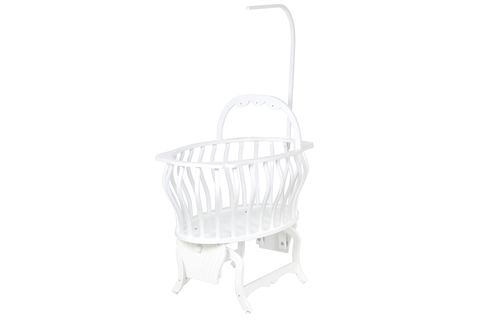 HÜNKAR SALLANIR PUANTİYELİ SEPET BEŞİK, KREM, 60X100