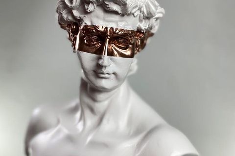 DAVID BRONZE EYES POP ART DEKORATİF ROMA YUNAN HEYKELLERİ