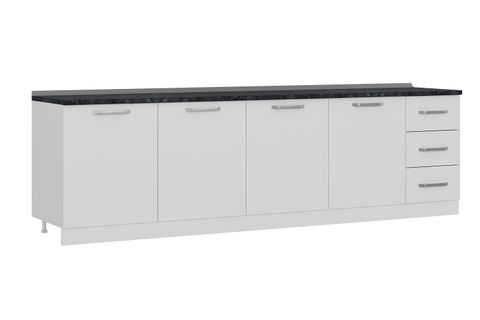 MİNAR 285 CM MUTFAK DOLABI BEYAZ 285-B2-ALT MODÜL