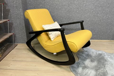 ASEDİA EKOL SALLANAN SANDALYE, SARI, SİYAH AYAK