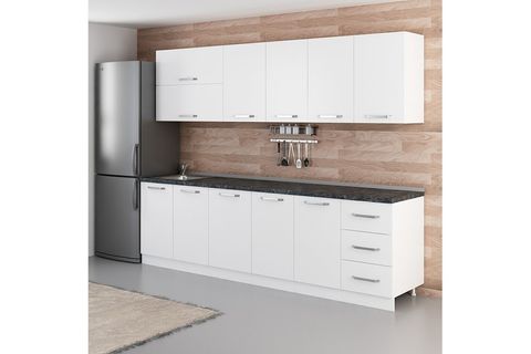 MİNAR VİOLA 275 CM MUTFAK DOLABI BEYAZ 275-B2