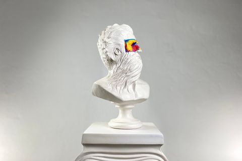 POSEIDON ART MASK POP ART DEKORATİF ROMA YUNAN HEYKELLERİ