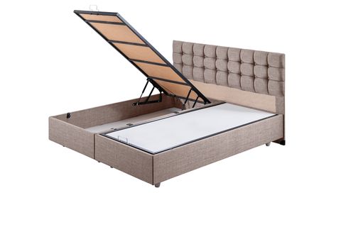 VENEDİK BAZA BAŞLIK LETTO YATAK SETİ, KAHVERENGİ, 180X200