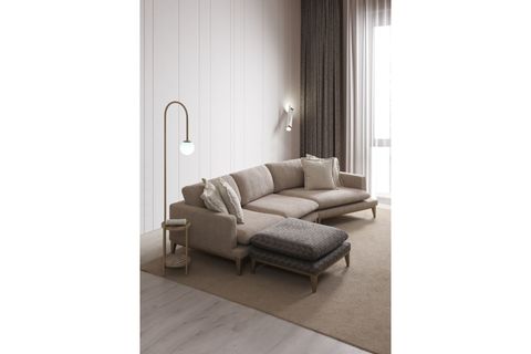 VERA PANDORA DÖRTLÜ KOLTUK TAKIMI, PUFLU, KUMAŞ DEĞİŞİMLİ