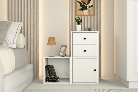 YUSUF KOMODİN, 2 ÇEKMECE 1 KAPAKLI, ELF-KM-1002