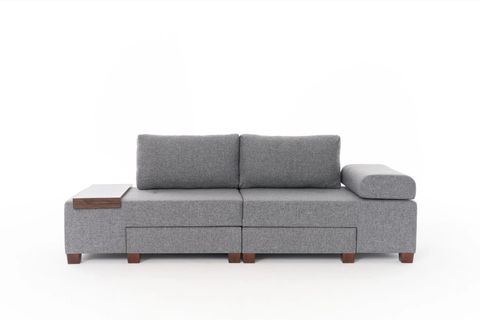 PERENNA YATAKLI ÜÇLÜ KOLTUK, KETEN, GRİ