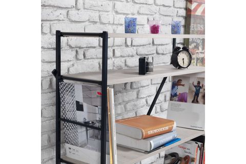 VİPA HUGO ALAÇATI METAL KİTAPLIK, BEYAZ