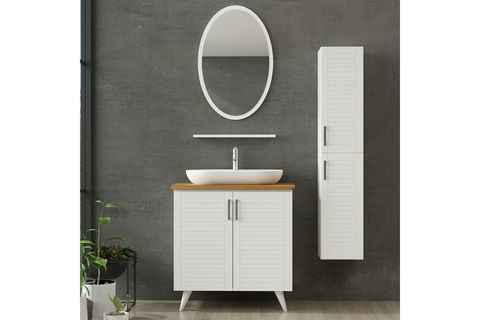 VERA BANYO DOLABI AY2K179, BEYAZ, 85CM