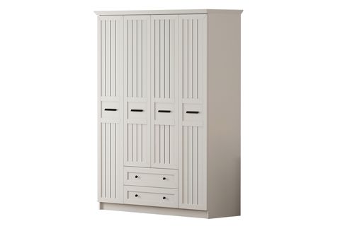 RABİ RUMY-S2 COUNTRY GARDIROP, 4 KAPAK 2 ÇEKMECELİ