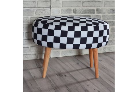 VALENTE OVAL PUF DAMA DESENLİ