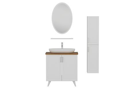 SANYA BANYO DOLABI AY2K132, BEYAZ, 85CM