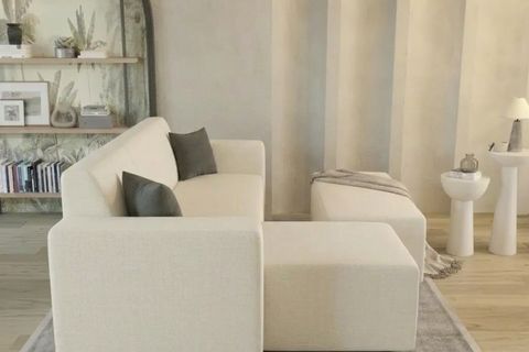NOVA KETEN KÖŞE KOLTUK, SOL, KIRIK BEYAZ
