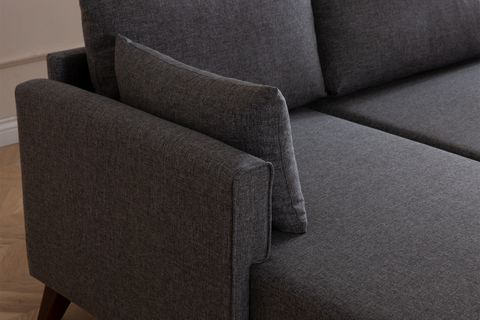 GLORİA KÖŞE KOLTUK, GRİ, SOL KÖŞE