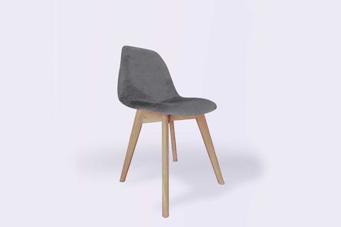 WOODESK DALLAS AHŞAP AYAKLI SANDALYE, 1 ADET, ANTRASİT RENK, SND3020-ANT
