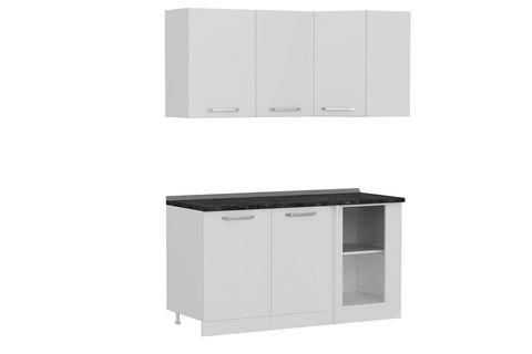 MİNAR 155CM KÖŞE MUTFAK DOLABI BEYAZ K155B1